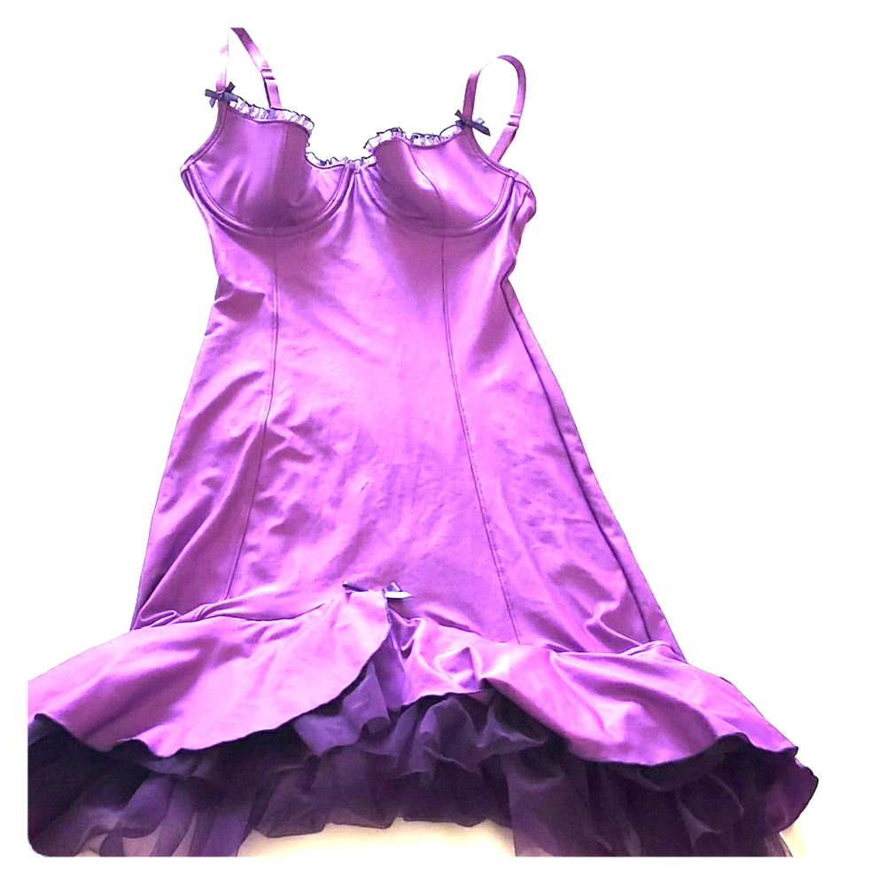 Purple lingerie dress